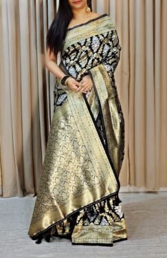 Black Zari Weaving Banarsi Saree