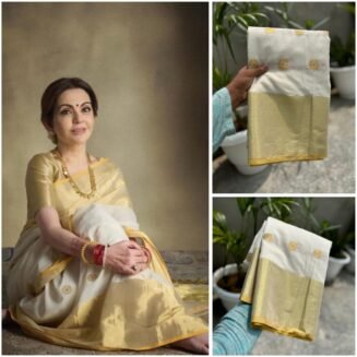 Nita Ambani saree : Semi kataan soft Saree